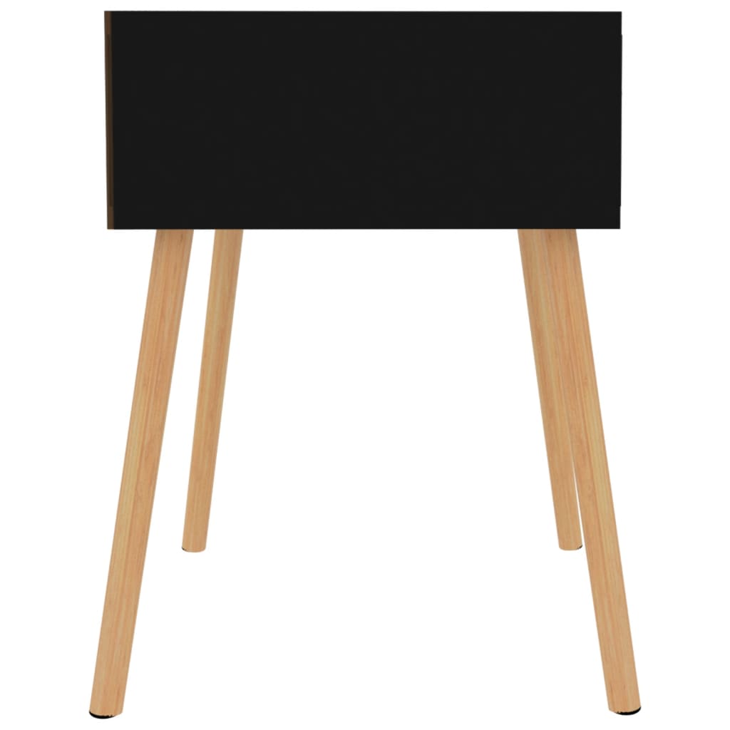Table de chevet Noir brillant 40x40x56 cm Bois d'ingénierie - XIOS