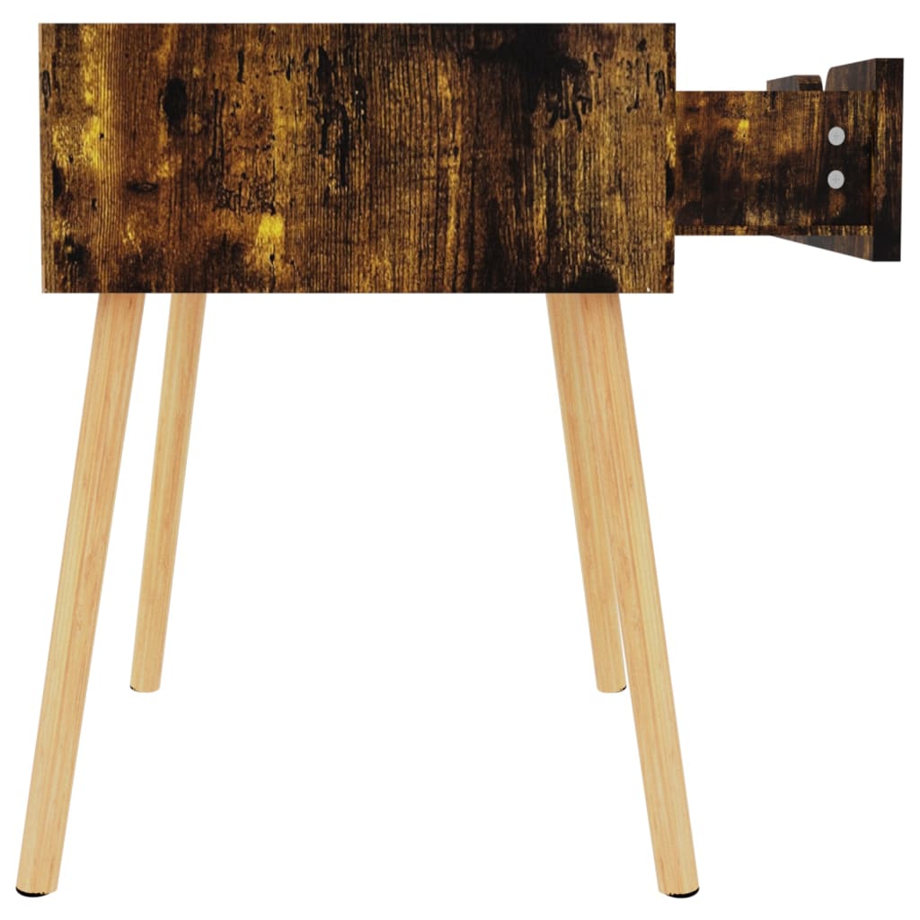 Table de chevet chêne fumé 40x40x56 cm Bois d'ingénierie - XIOS