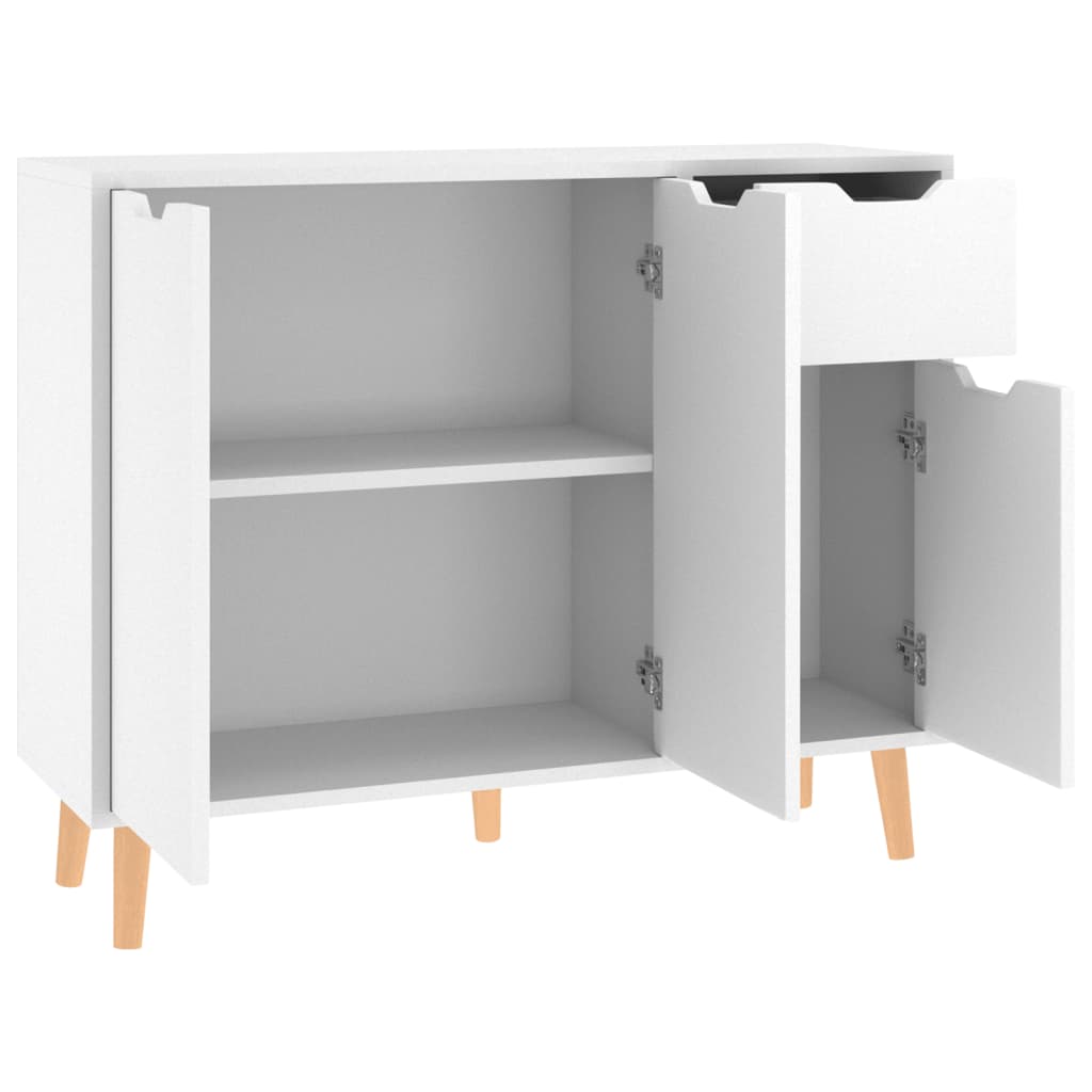 Buffet Blanc 90x30x72 cm Bois d'ingénierie - XIOS