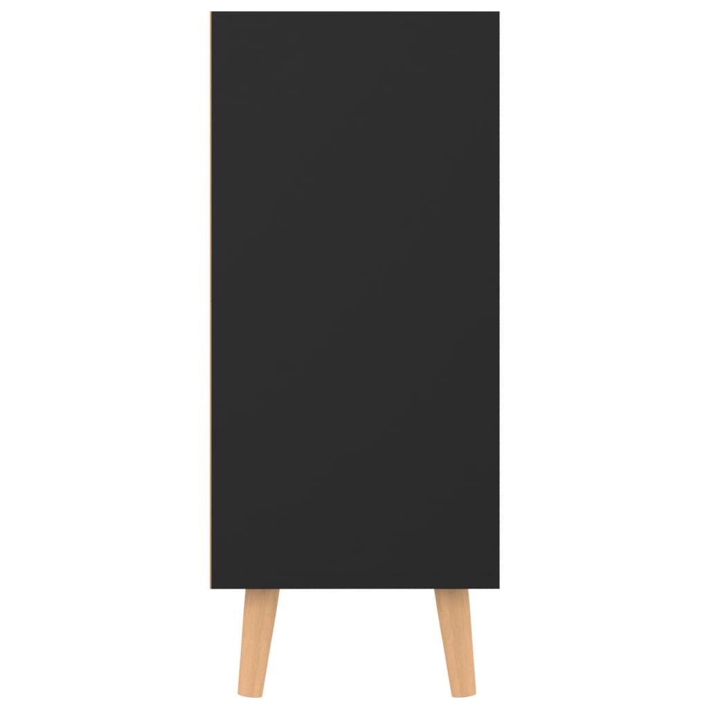 Buffet noir 90x30x72 cm bois d'ingénierie - XIOS