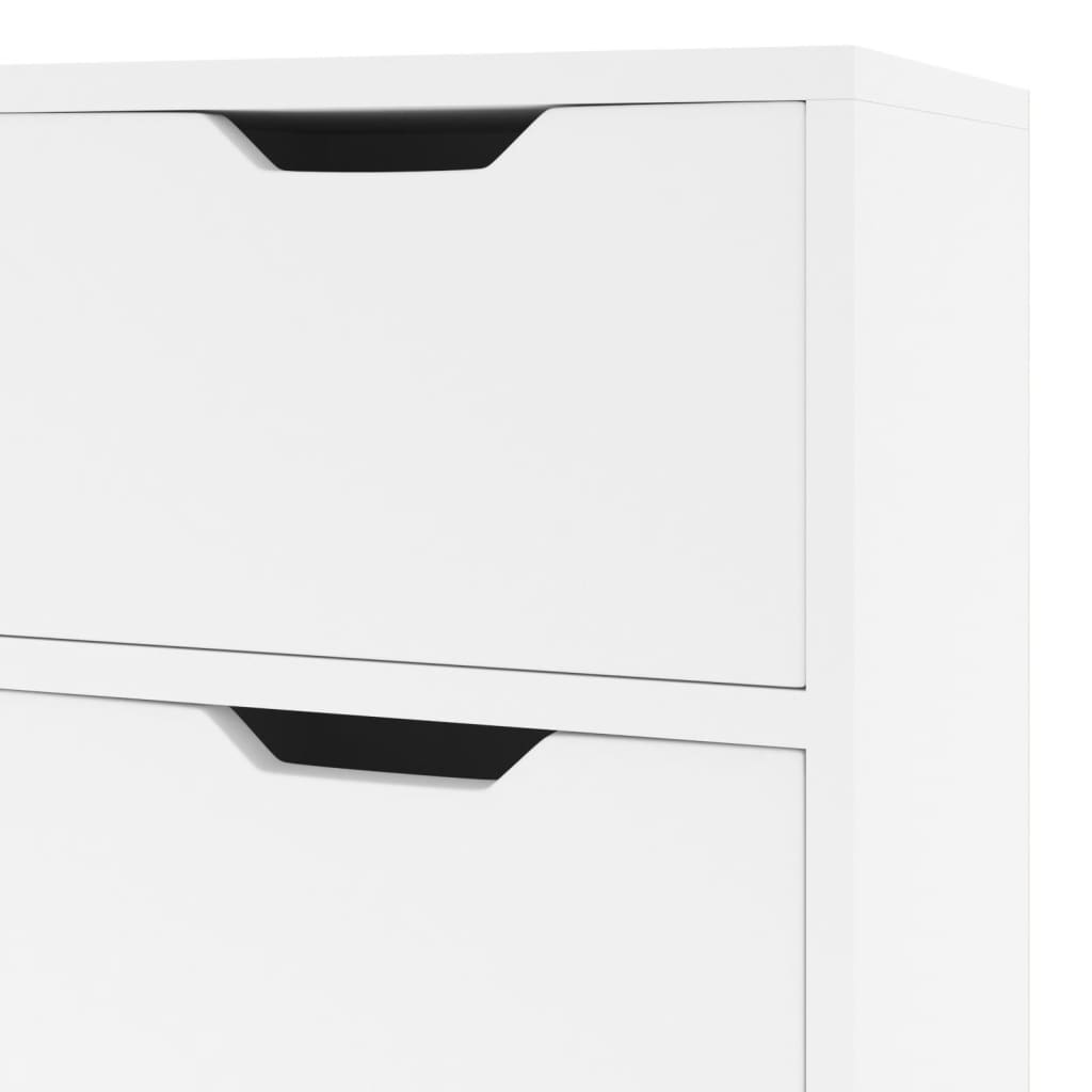 Buffet blanc brillant 90x30x72 cm bois d'ingénierie - XIOS