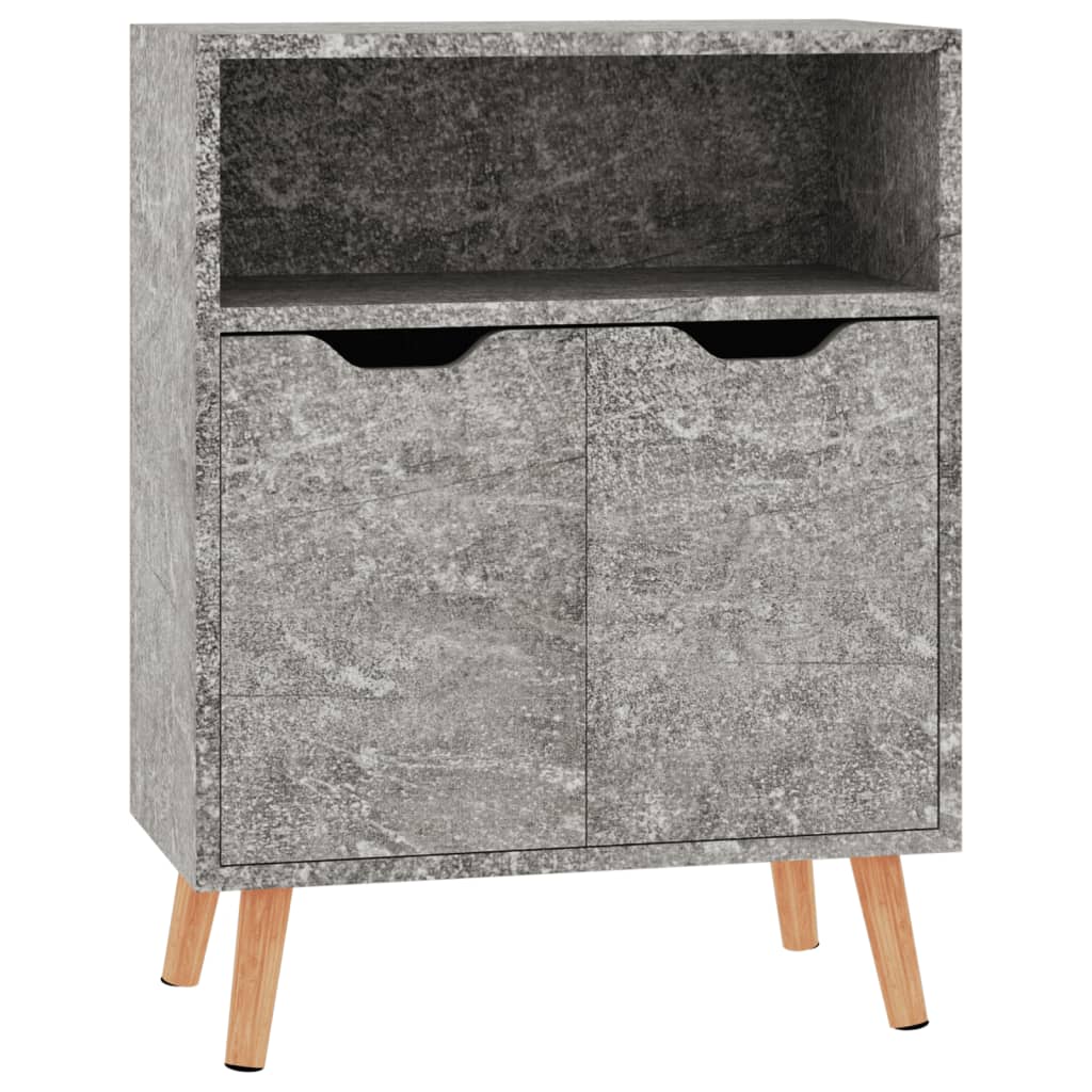 Buffet gris béton 60x30x72 cm bois d'ingénierie - XIOS