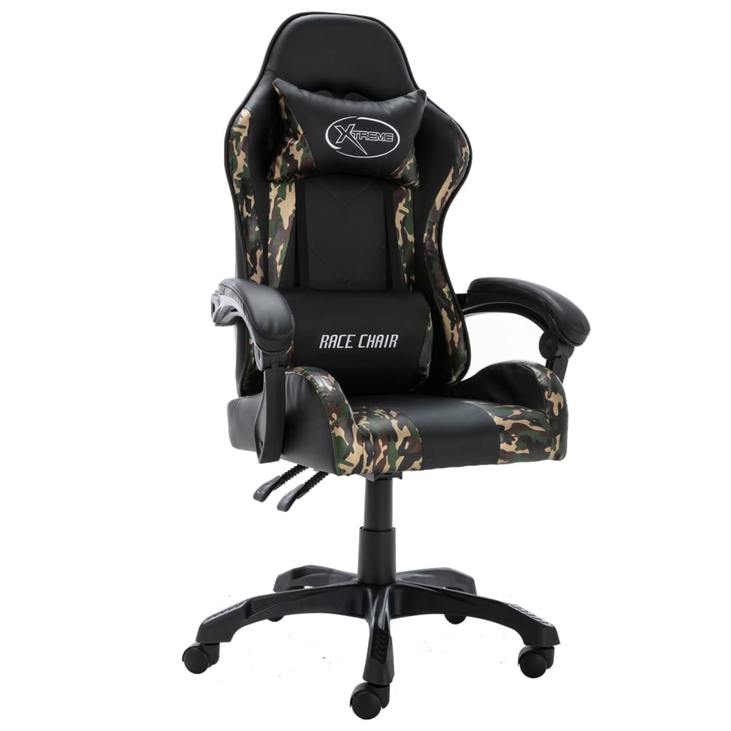Fauteuil de jeux vidéo Noir et camouflage Similicuir - XIOS