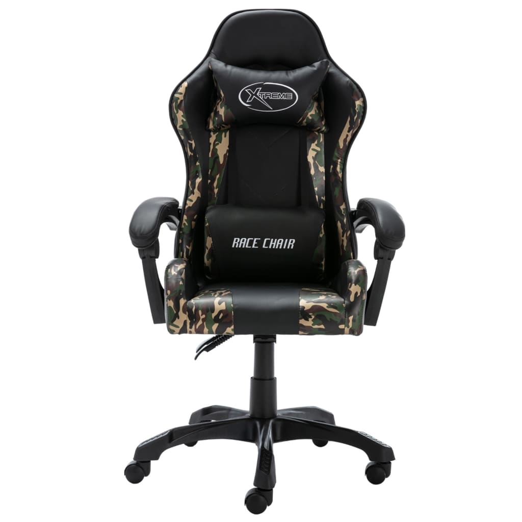 Fauteuil de jeux vidéo Noir et camouflage Similicuir - XIOS