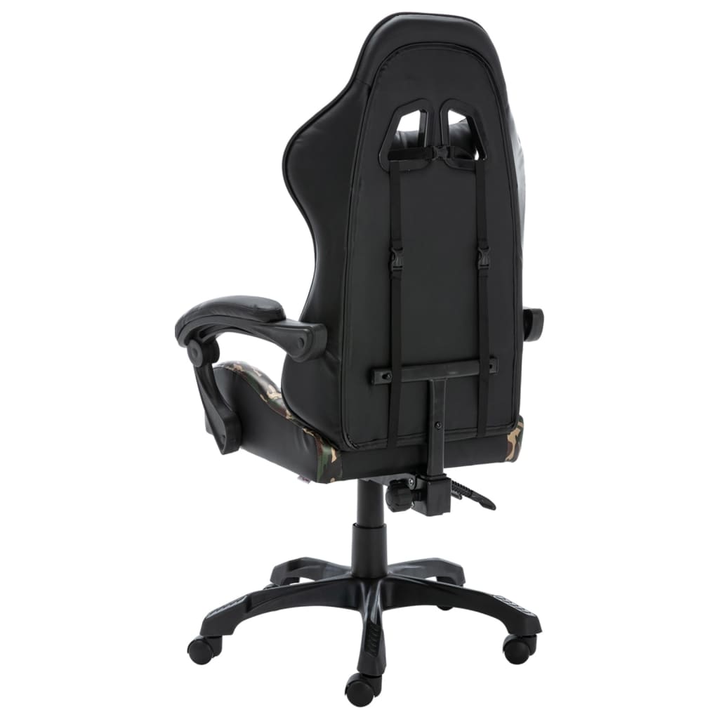 Fauteuil de jeux vidéo Noir et camouflage Similicuir - XIOS