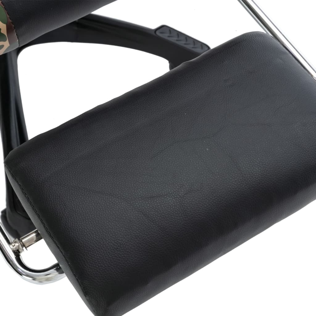 Fauteuil de jeux vidéo repose-pied Noir/camouflage Similicuir - XIOS