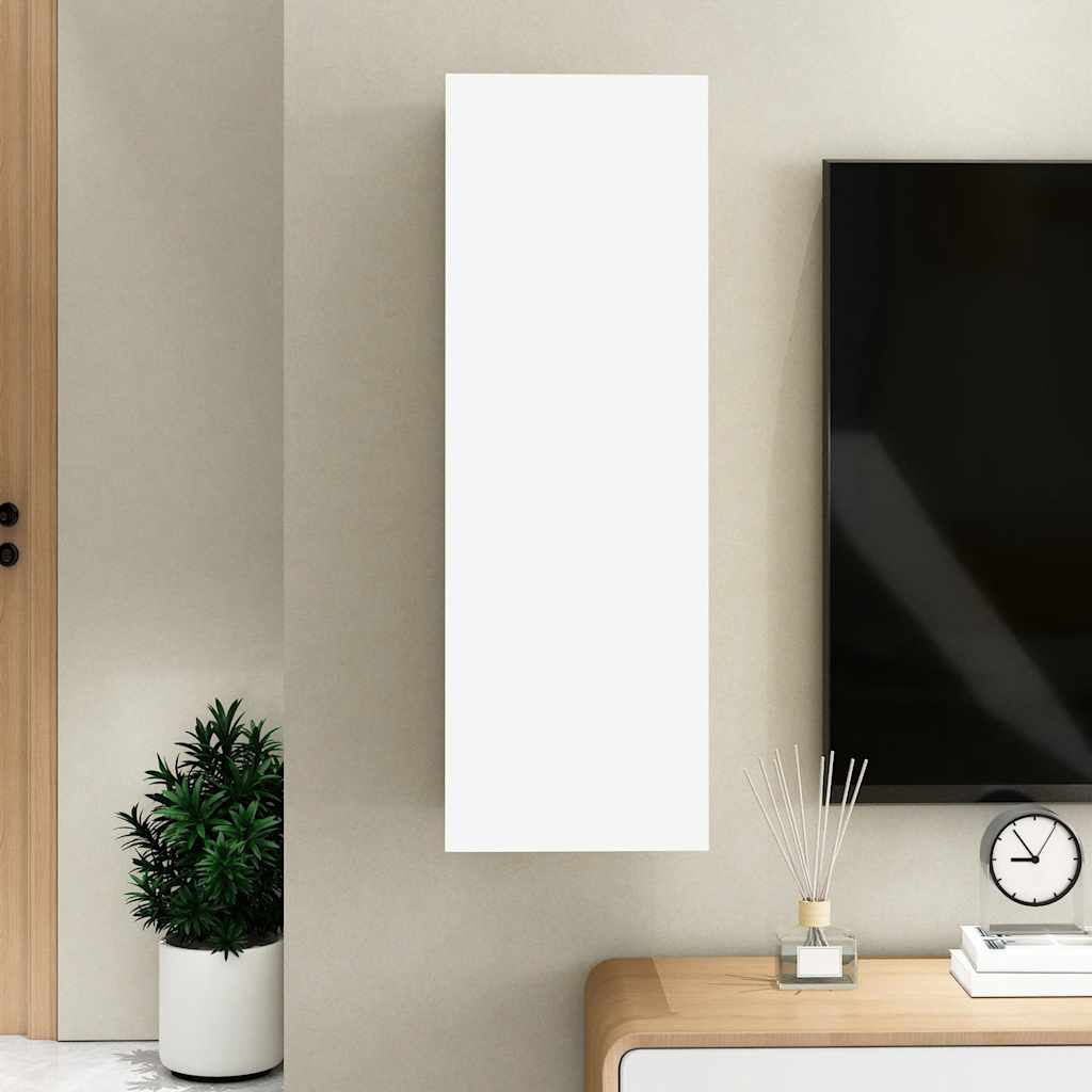 Meuble TV Blanc 30,5x30x90 cm Bois d’ingénierie - XIOS
