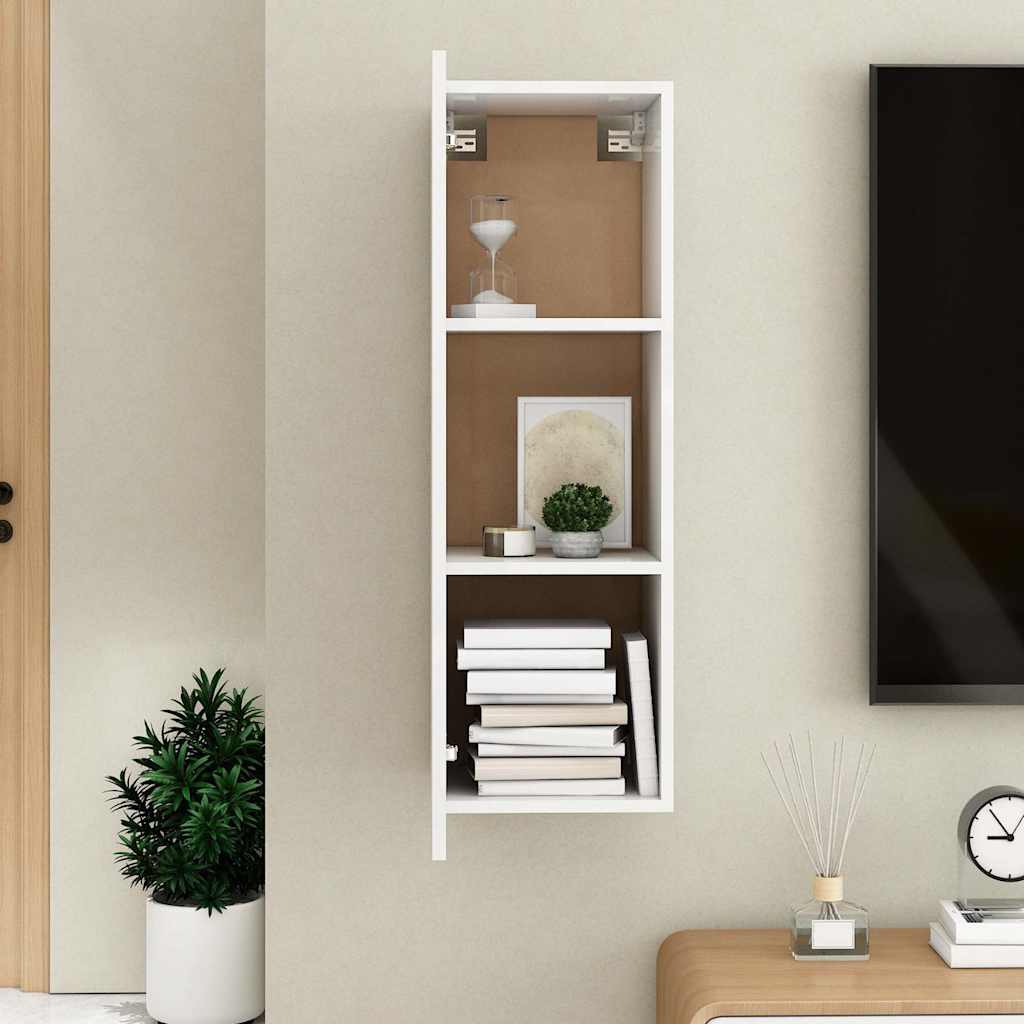 Meuble TV Blanc 30,5x30x90 cm Bois d’ingénierie - XIOS
