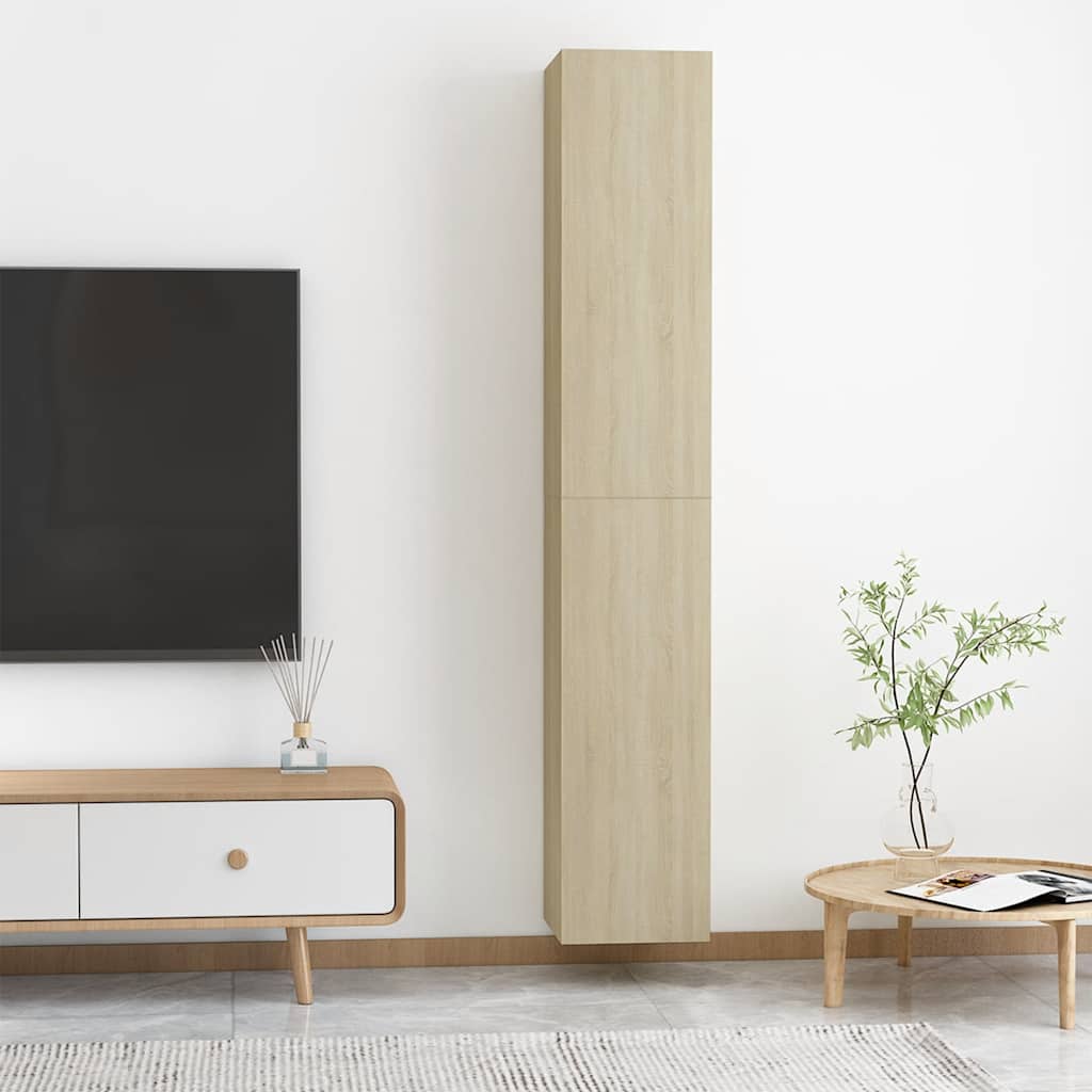 Meubles TV 2 pcs Chêne sonoma 30,5x30x90 cm Bois d’ingénierie - XIOS