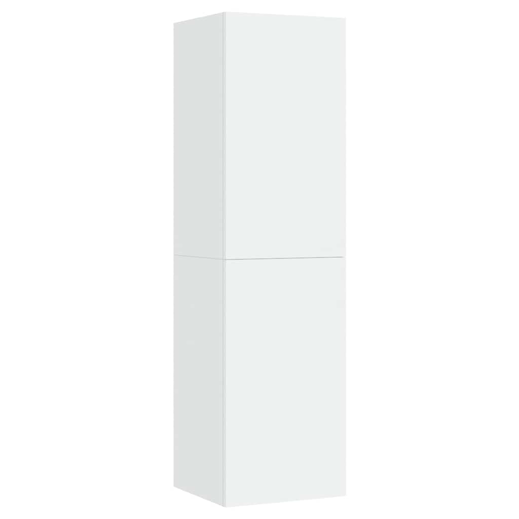Meuble TV Blanc 30,5x30x110 cm Bois d’ingénierie - XIOS