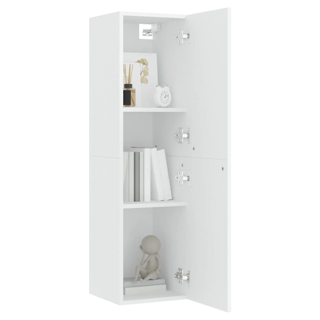 Meuble TV Blanc 30,5x30x110 cm Bois d’ingénierie - XIOS