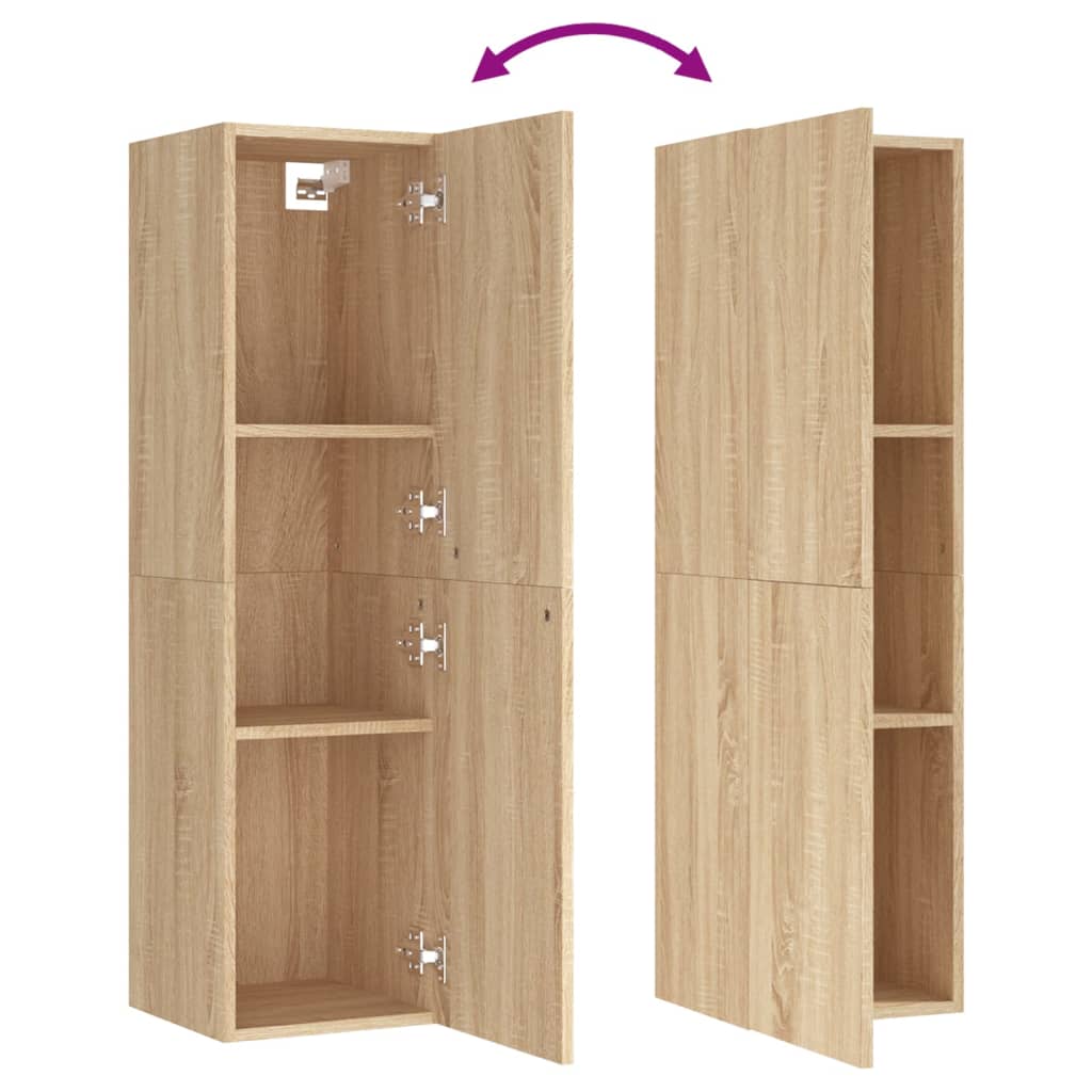 Meuble TV Chêne sonoma 30,5x30x110 cm Bois d’ingénierie - XIOS