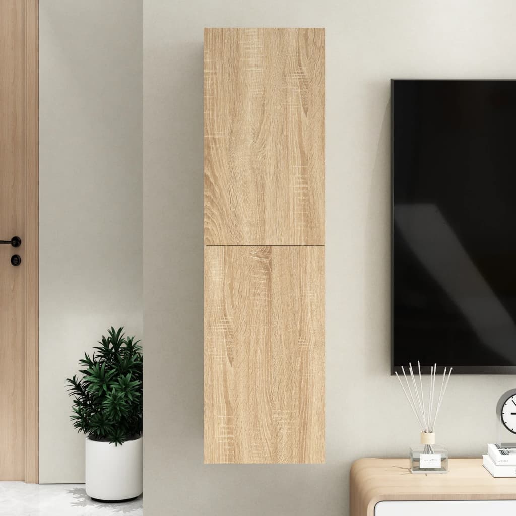 Meuble TV Chêne sonoma 30,5x30x110 cm Bois d’ingénierie - XIOS