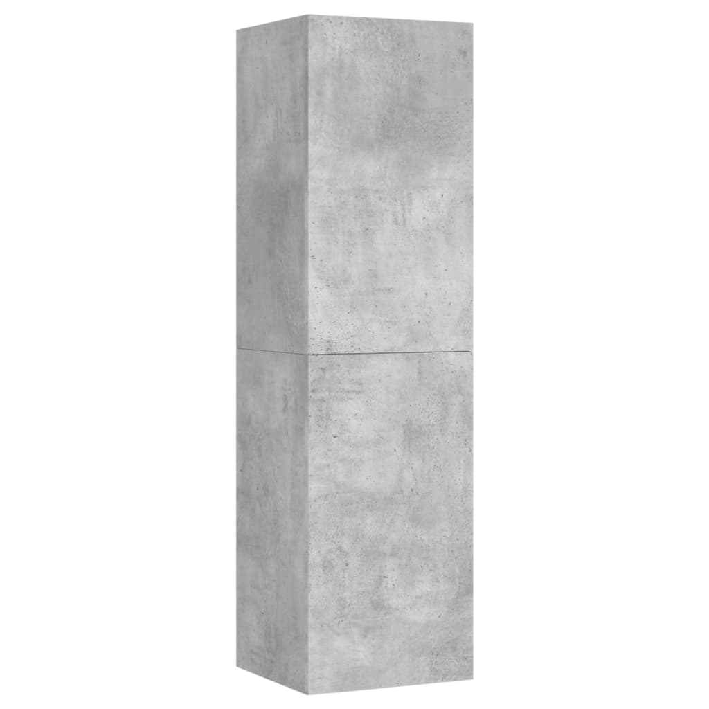 Meuble TV Gris béton 30,5x30x110 cm Bois d’ingénierie - XIOS