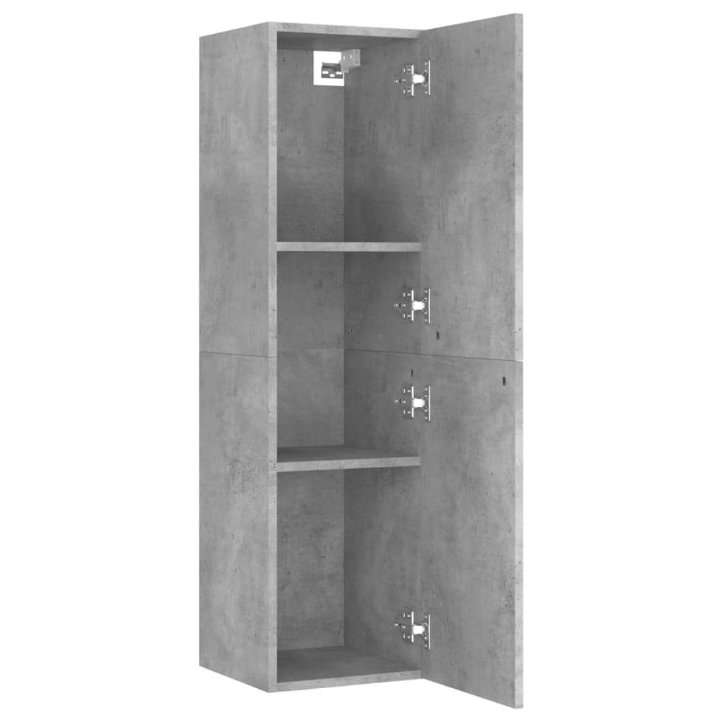 Meuble TV Gris béton 30,5x30x110 cm Bois d’ingénierie - XIOS