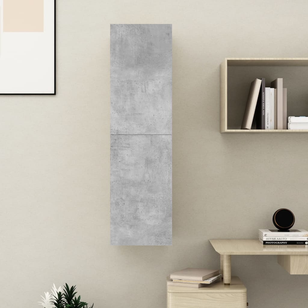 Meuble TV Gris béton 30,5x30x110 cm Bois d’ingénierie - XIOS