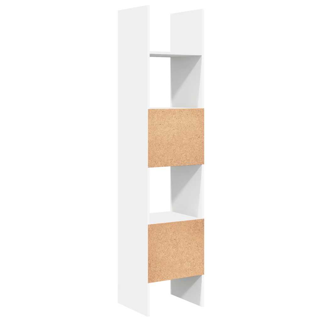 Bibliothèque Blanc 40x35x180 cm Bois d'ingénierie - XIOS