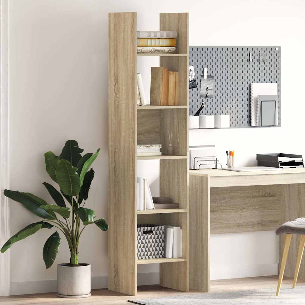 Bibliothèque Chêne sonoma 40x35x180 cm Bois d’ingénierie - XIOS