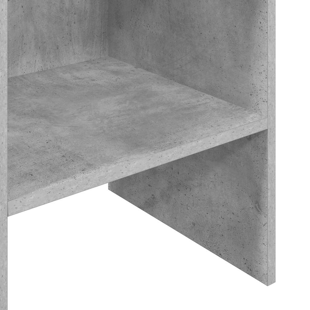Bibliothèque Gris béton 40x35x180 cm Bois d’ingénierie - XIOS