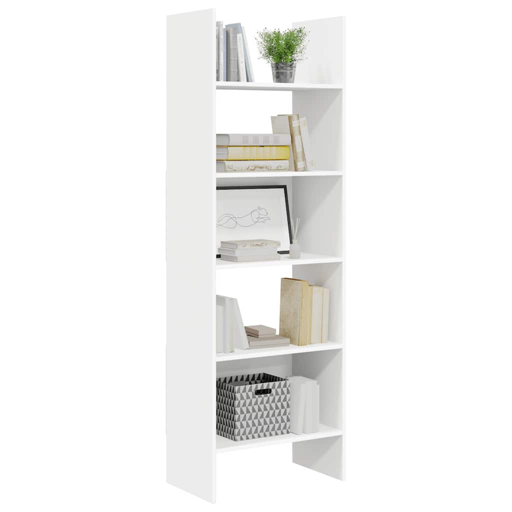 Bibliothèque Blanc 60x35x180 cm Bois d’ingénierie - XIOS