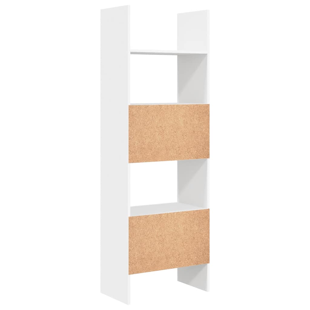 Bibliothèque Blanc 60x35x180 cm Bois d’ingénierie - XIOS