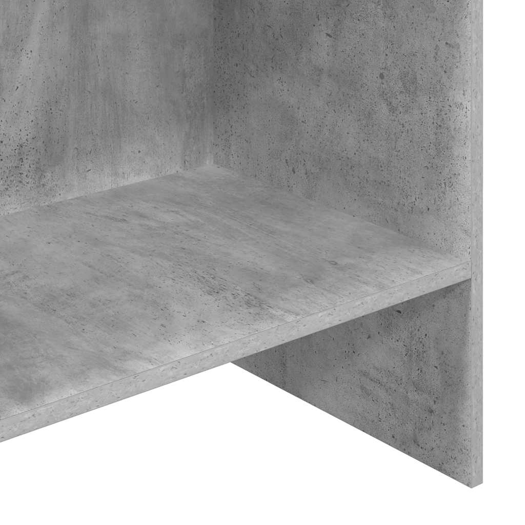 Bibliothèque Gris béton 60x35x180 cm Bois d’ingénierie - XIOS