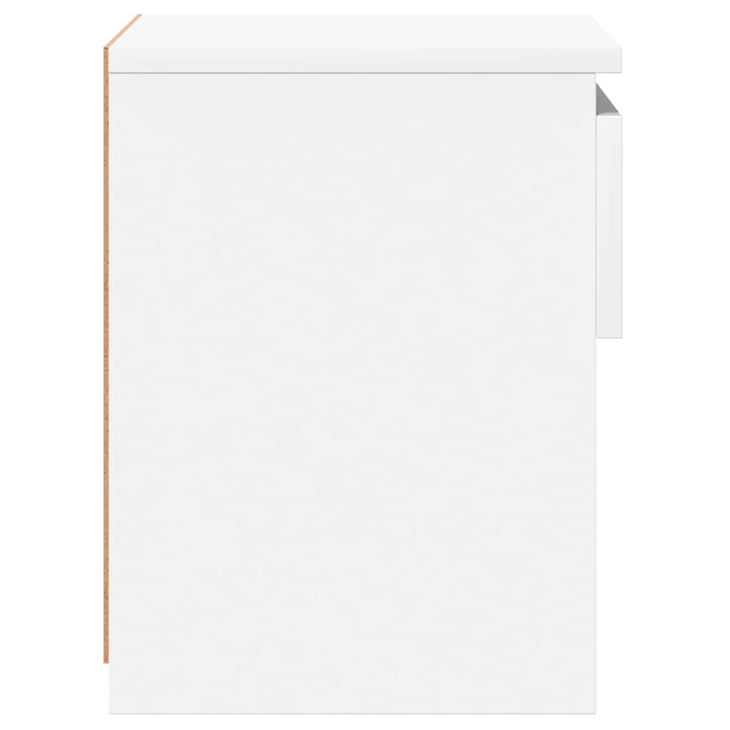 Tables de chevet 2 pcs Blanc 40x30x39 cm Bois d'ingénierie - XIOS