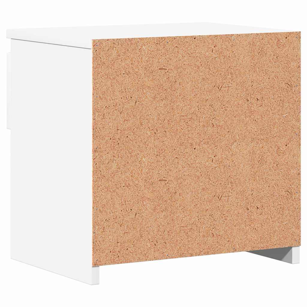 Tables de chevet 2 pcs Blanc 40x30x39 cm Bois d'ingénierie - XIOS