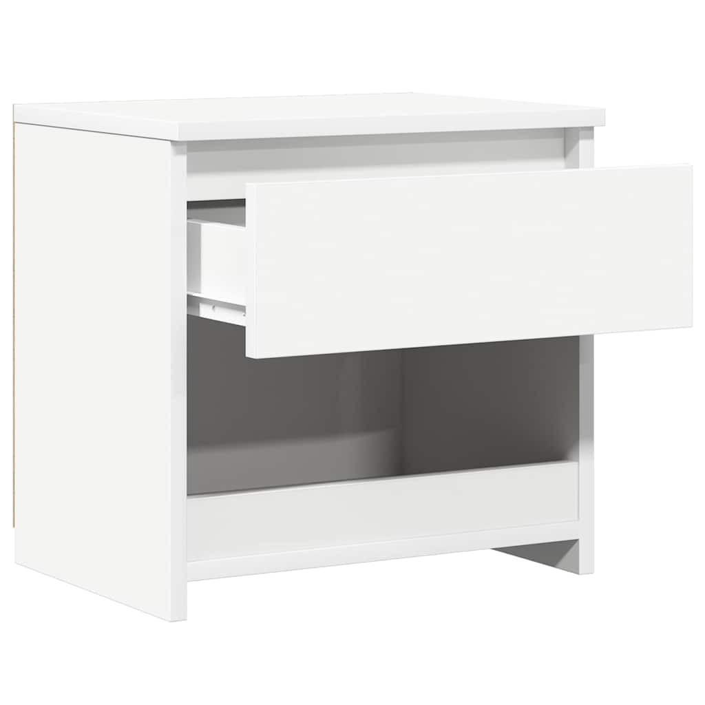 Tables de chevet 2 pcs Blanc 40x30x39 cm Bois d'ingénierie - XIOS