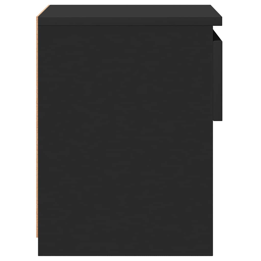 Tables de chevet 2 pcs Noir 40x30x39 cm Bois d’ingénierie - XIOS