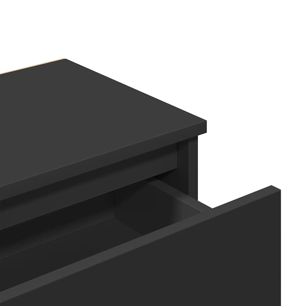 Tables de chevet 2 pcs Noir 40x30x39 cm Bois d’ingénierie - XIOS