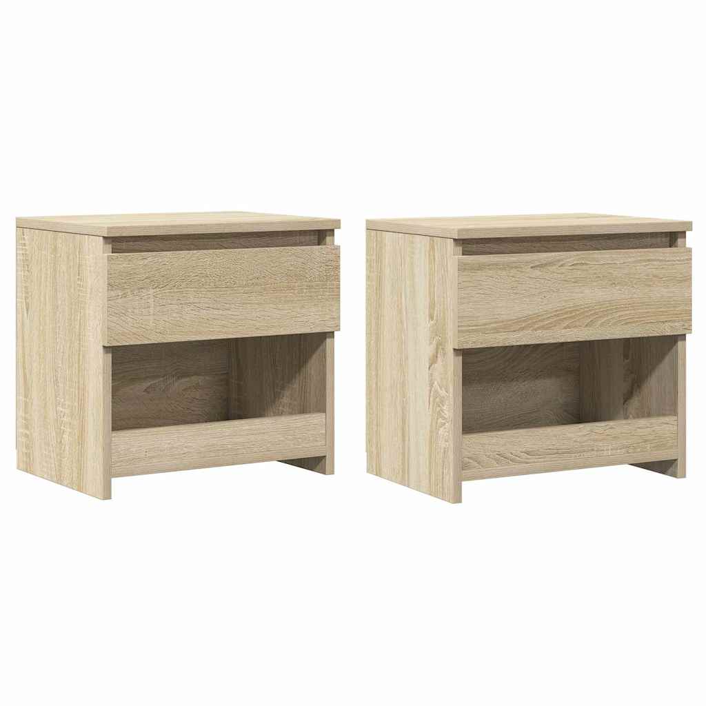 Tables de chevet 2 pcs Chêne sonoma 40x30x39 cm Bois ingénierie - XIOS