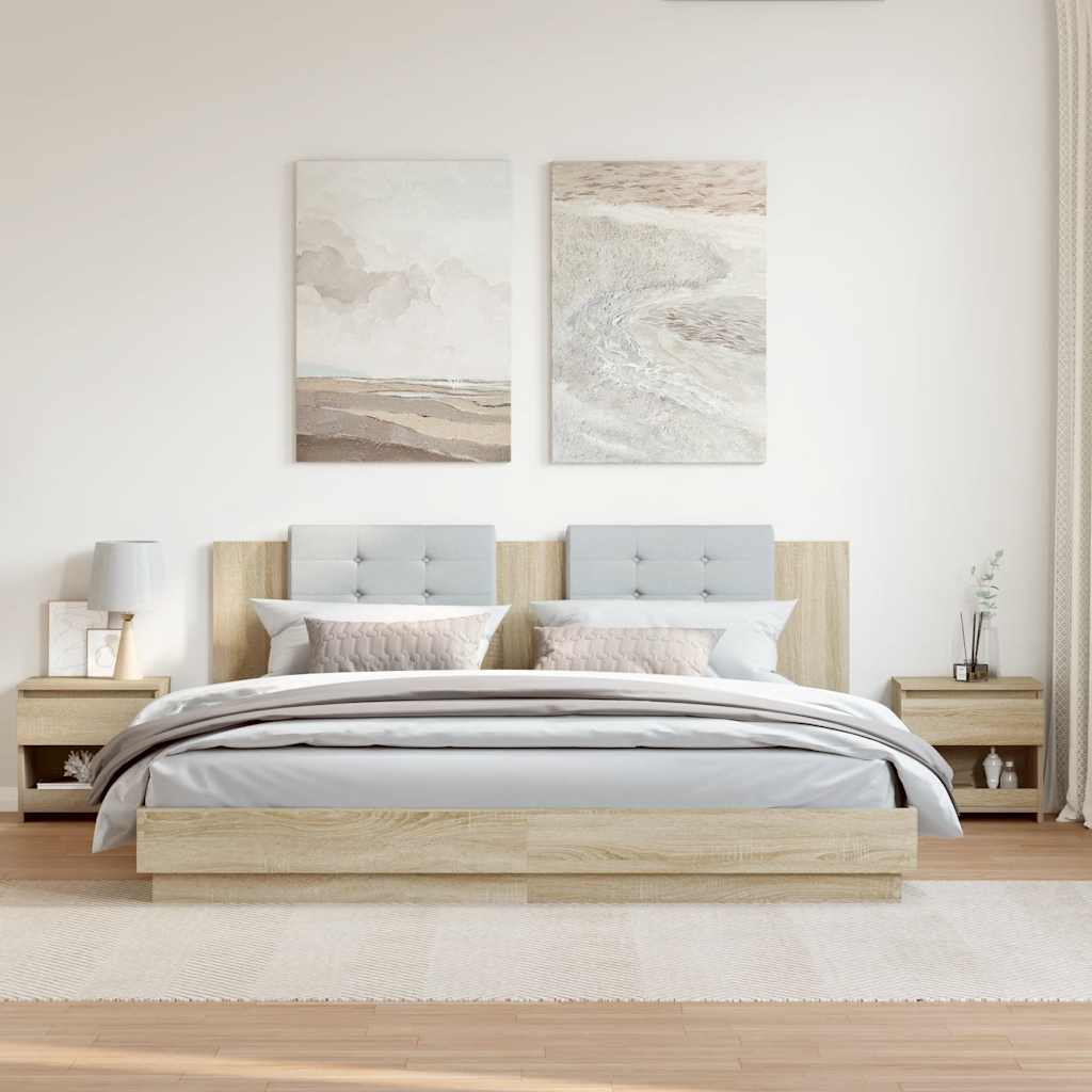 Tables de chevet 2 pcs Chêne sonoma 40x30x39 cm Bois ingénierie - XIOS