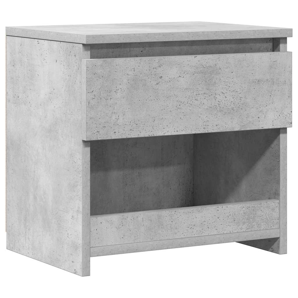 Table de chevet Gris béton 40x30x39 cm Bois d’ingénierie - XIOS