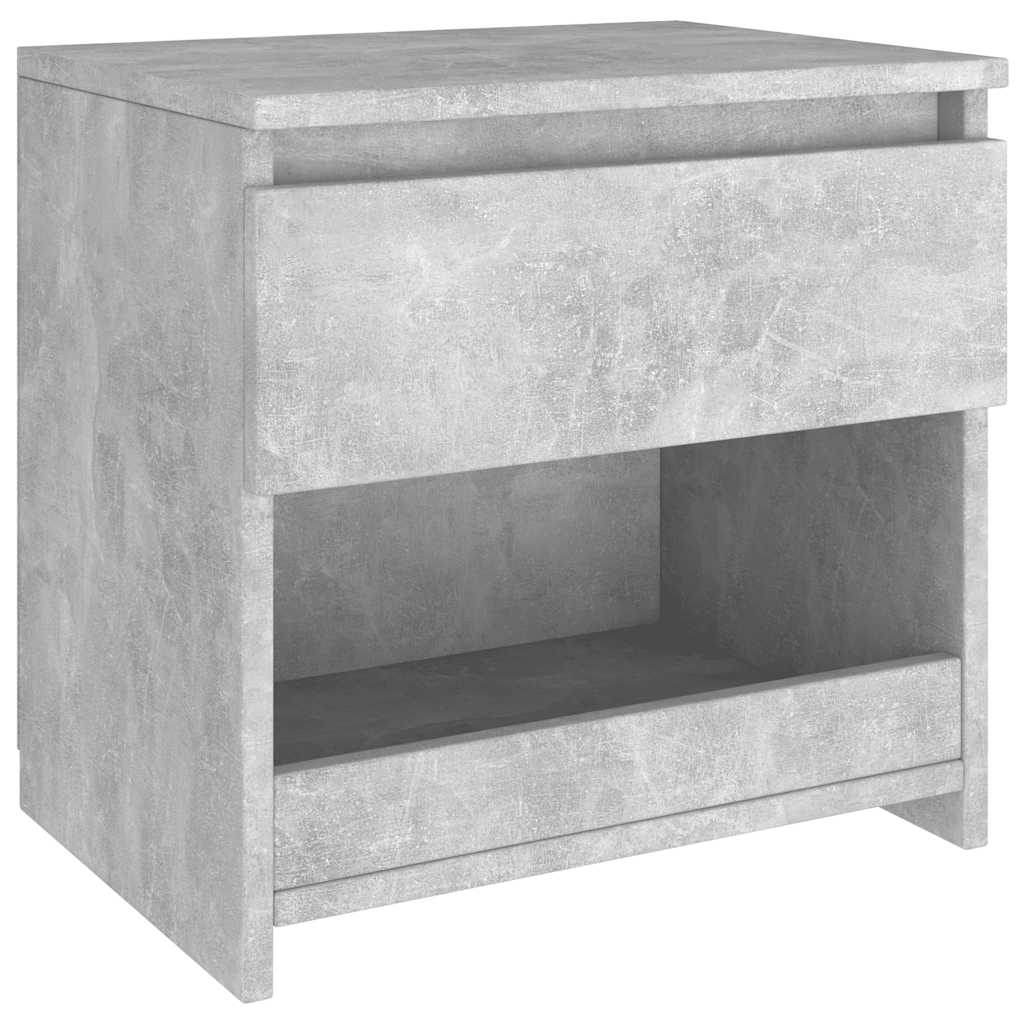 Tables de chevet 2 pcs Gris béton 40x30x39 cm Bois d’ingénierie - XIOS
