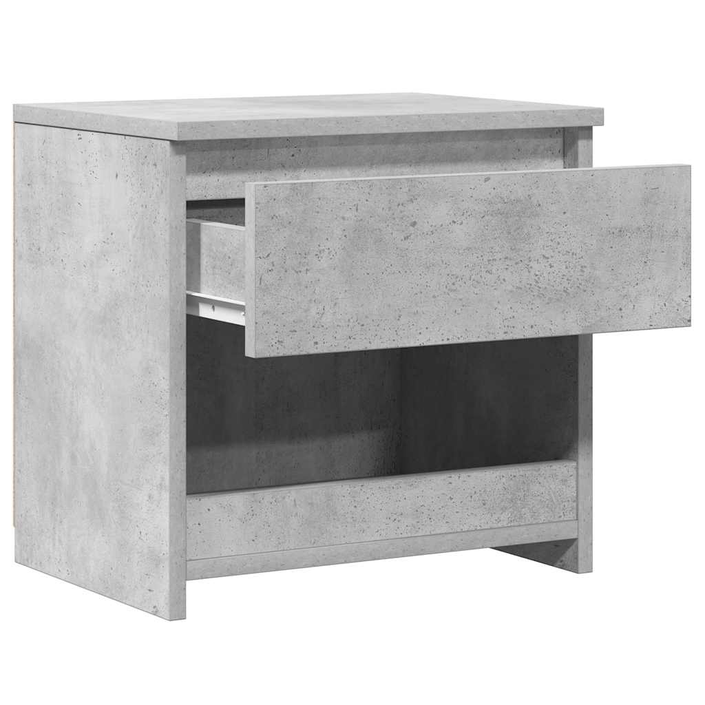 Tables de chevet 2 pcs Gris béton 40x30x39 cm Bois d’ingénierie - XIOS