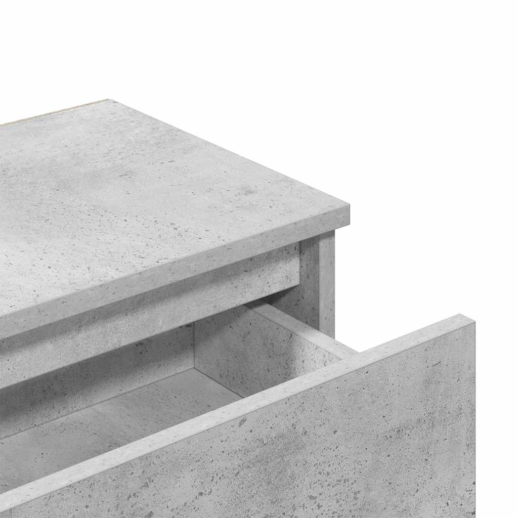 Tables de chevet 2 pcs Gris béton 40x30x39 cm Bois d’ingénierie - XIOS