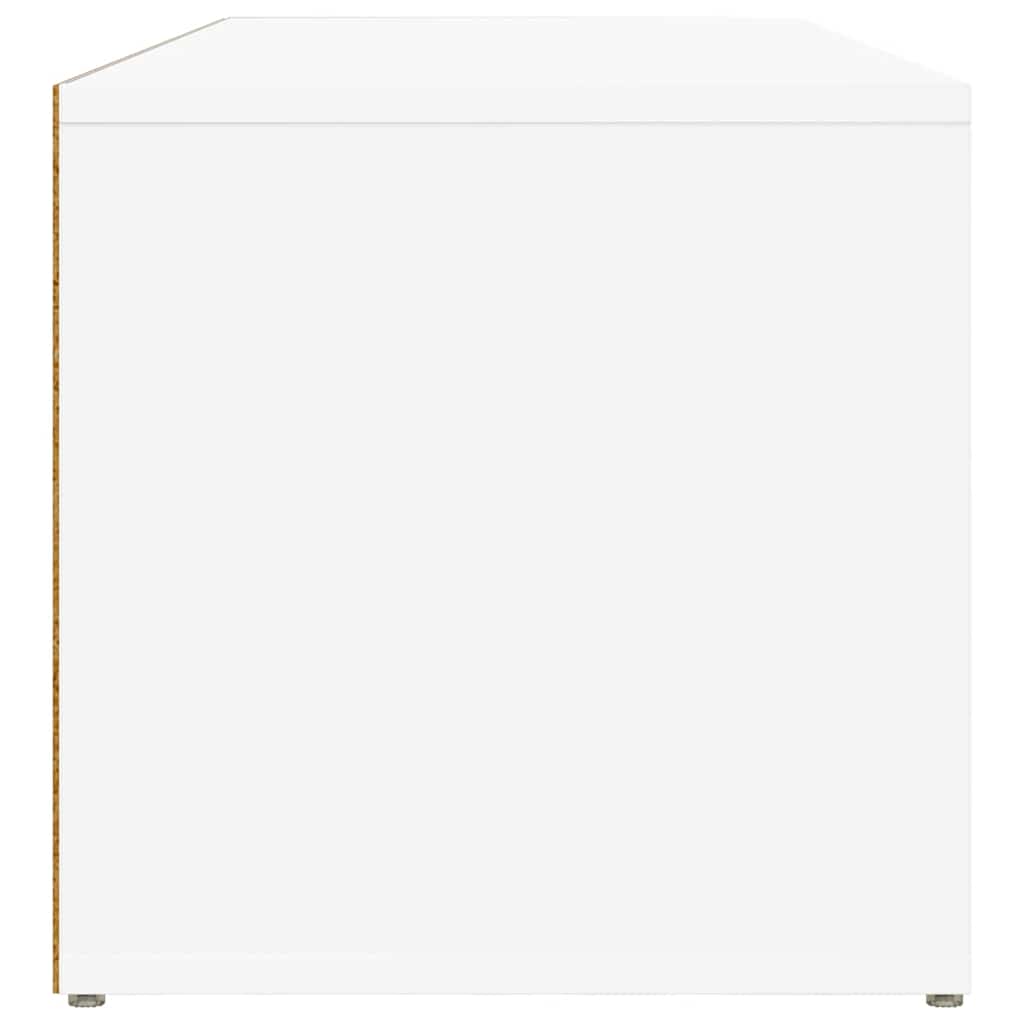 Banc à chaussures Blanc 105x35x35 cm Aggloméré - XIOS