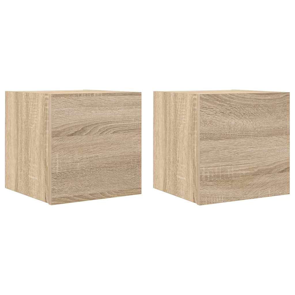 Meubles TV muraux 2 pcs Chêne sonoma 30,5x30x30 cm - XIOS