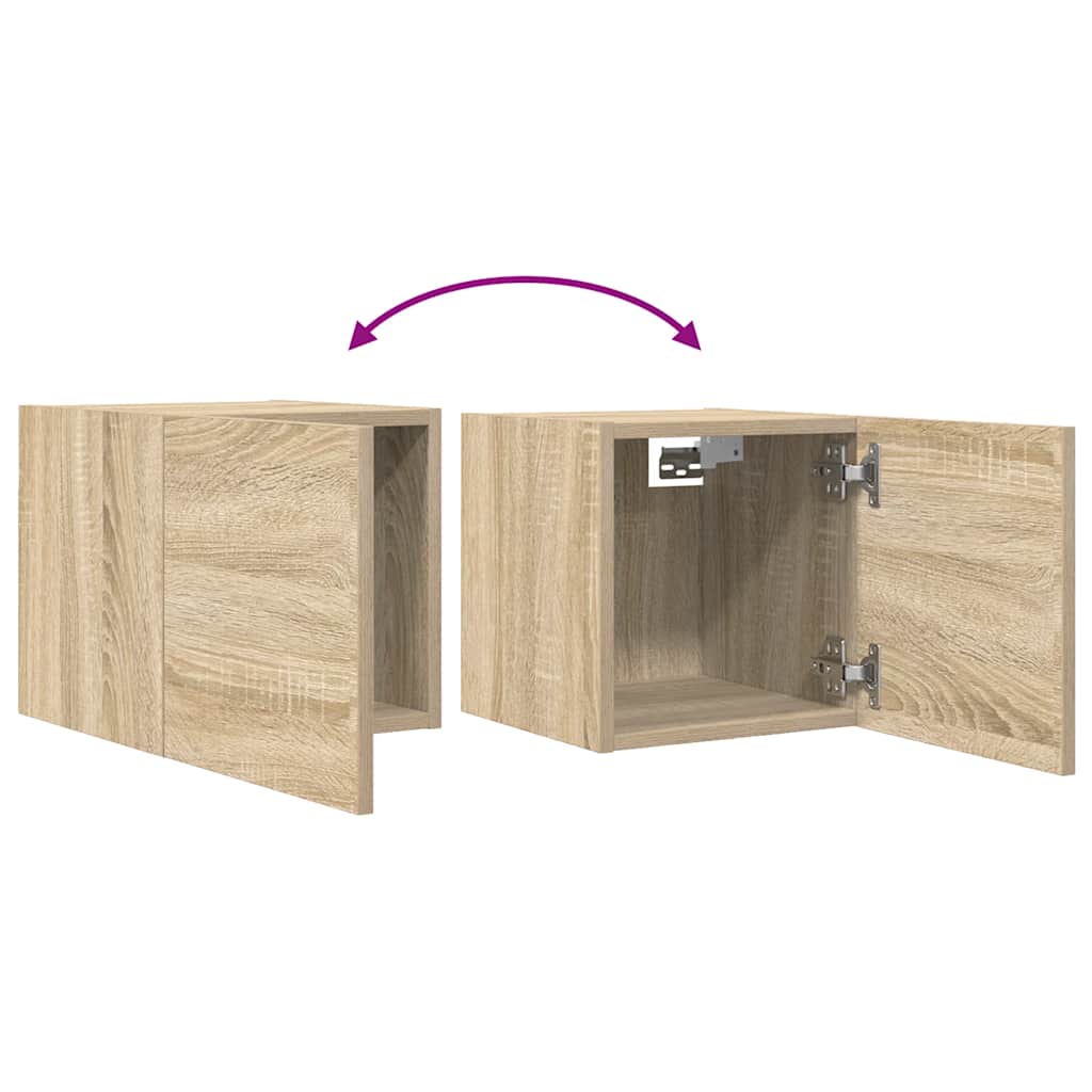 Meubles TV muraux 4 pcs Chêne sonoma 30,5x30x30 cm - XIOS