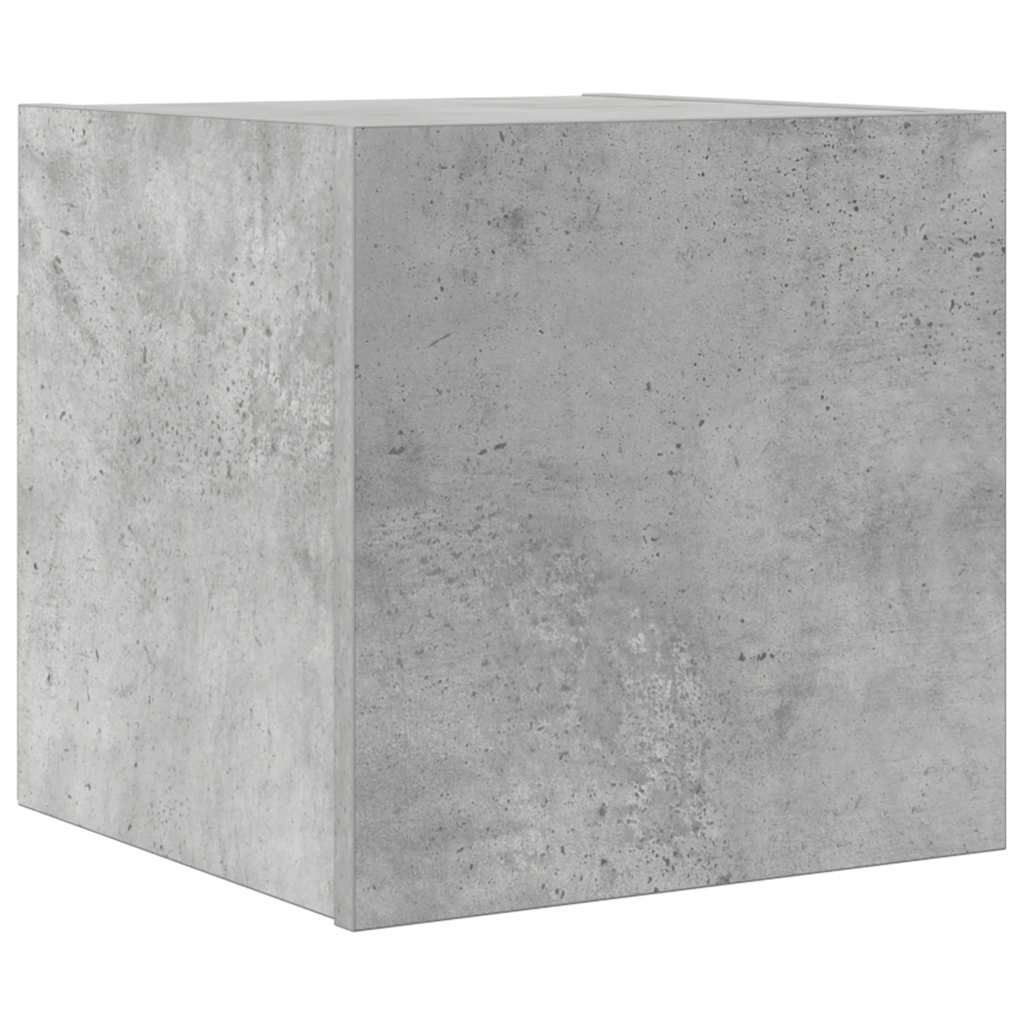 Meuble TV mural Gris béton 30,5x30x30 cm - XIOS