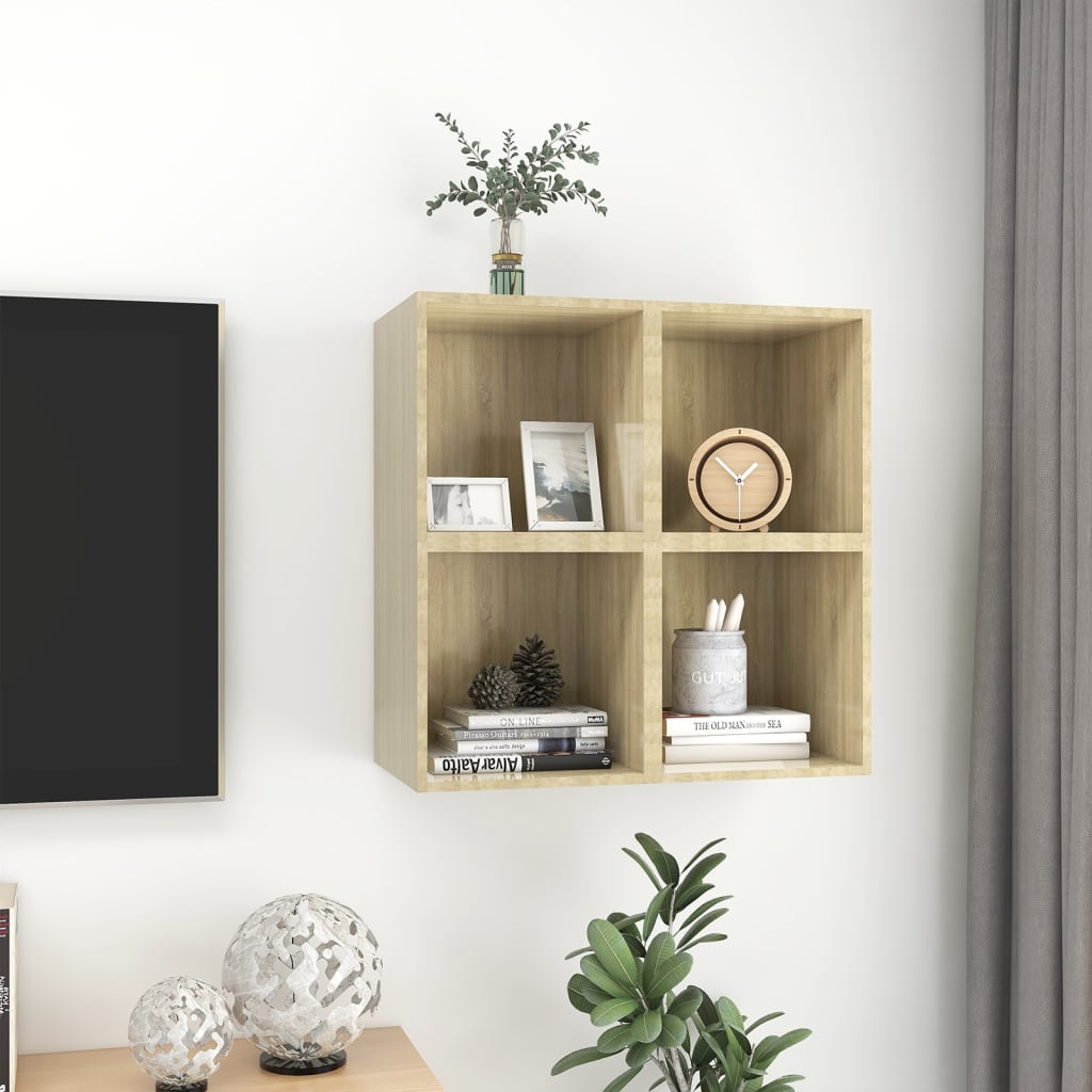 Armoires murales 4 pcs Chêne Sonoma 37x37x37 cm Bois ingénierie - XIOS