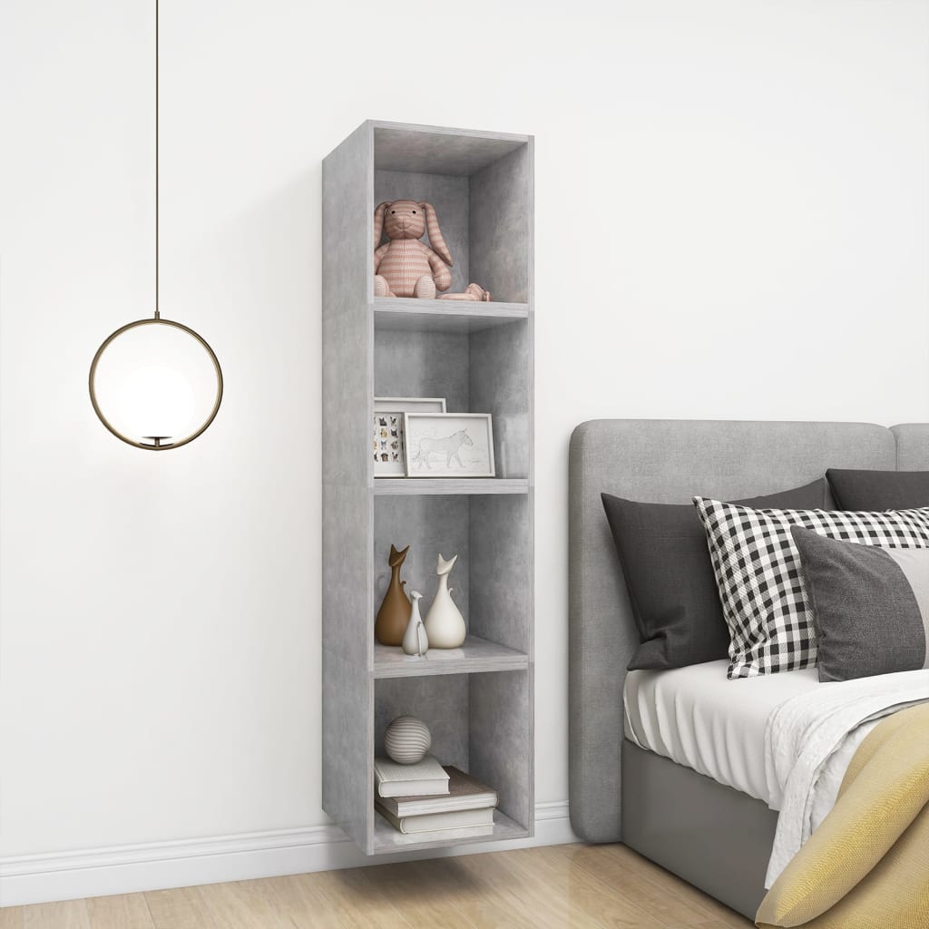 Armoire murale Gris béton 37x37x37 cm Aggloméré - XIOS