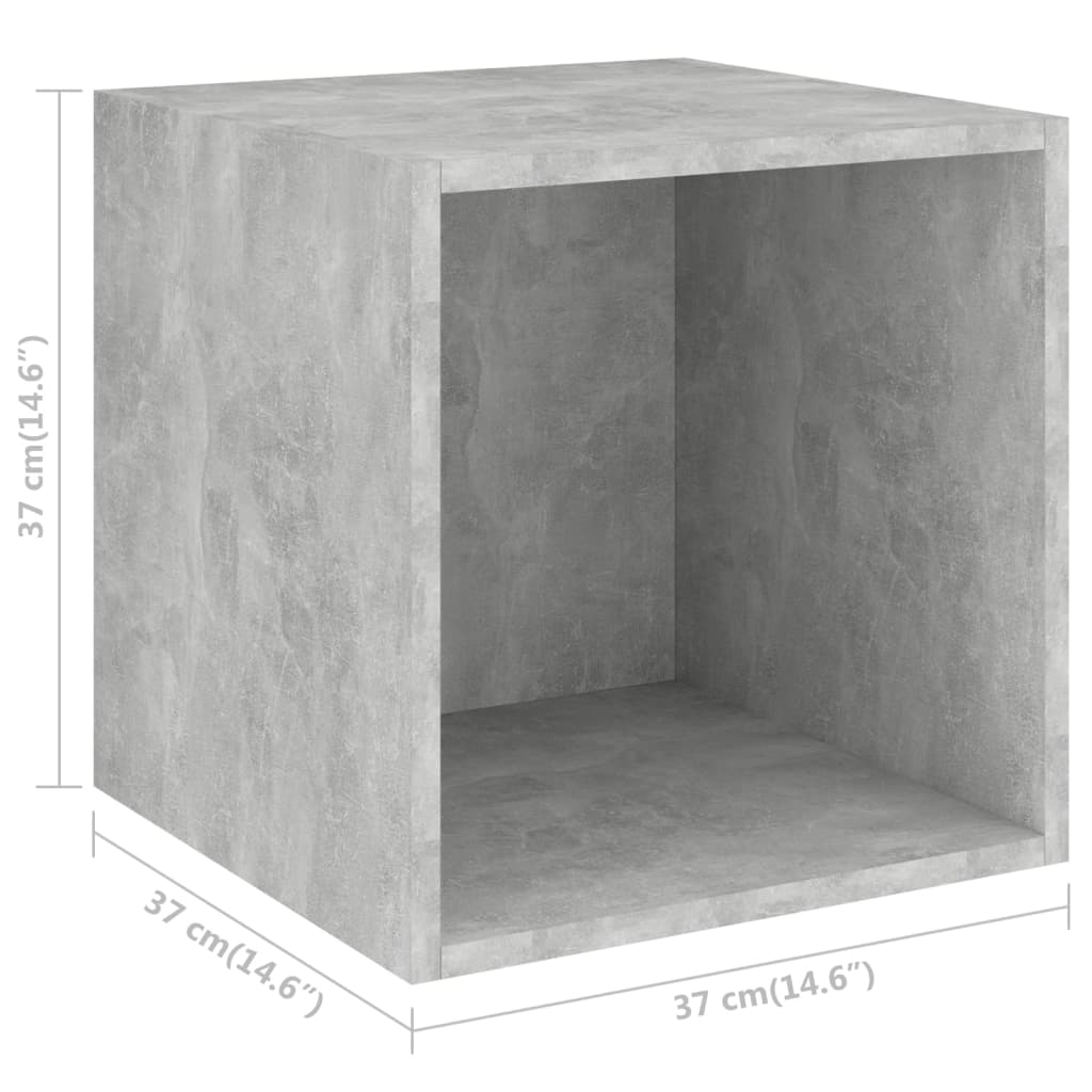 Armoire murale Gris béton 37x37x37 cm Aggloméré - XIOS