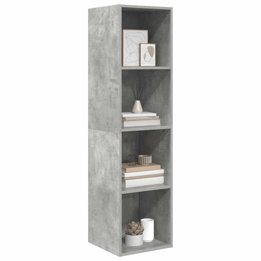 Meuble TV mural Gris béton 37x37x142,5 cm Bois d’ingénierie - XIOS