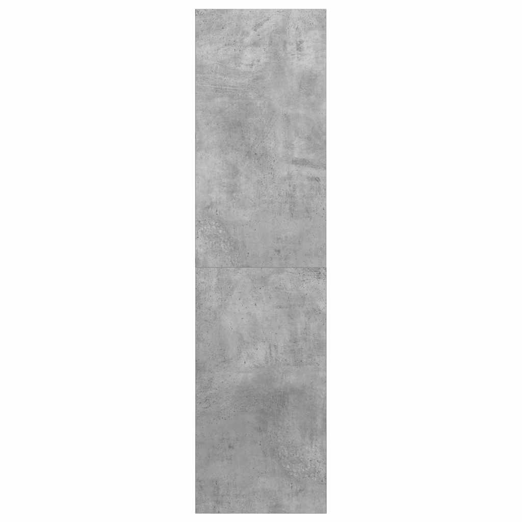 Meuble TV mural Gris béton 37x37x142,5 cm Bois d’ingénierie - XIOS