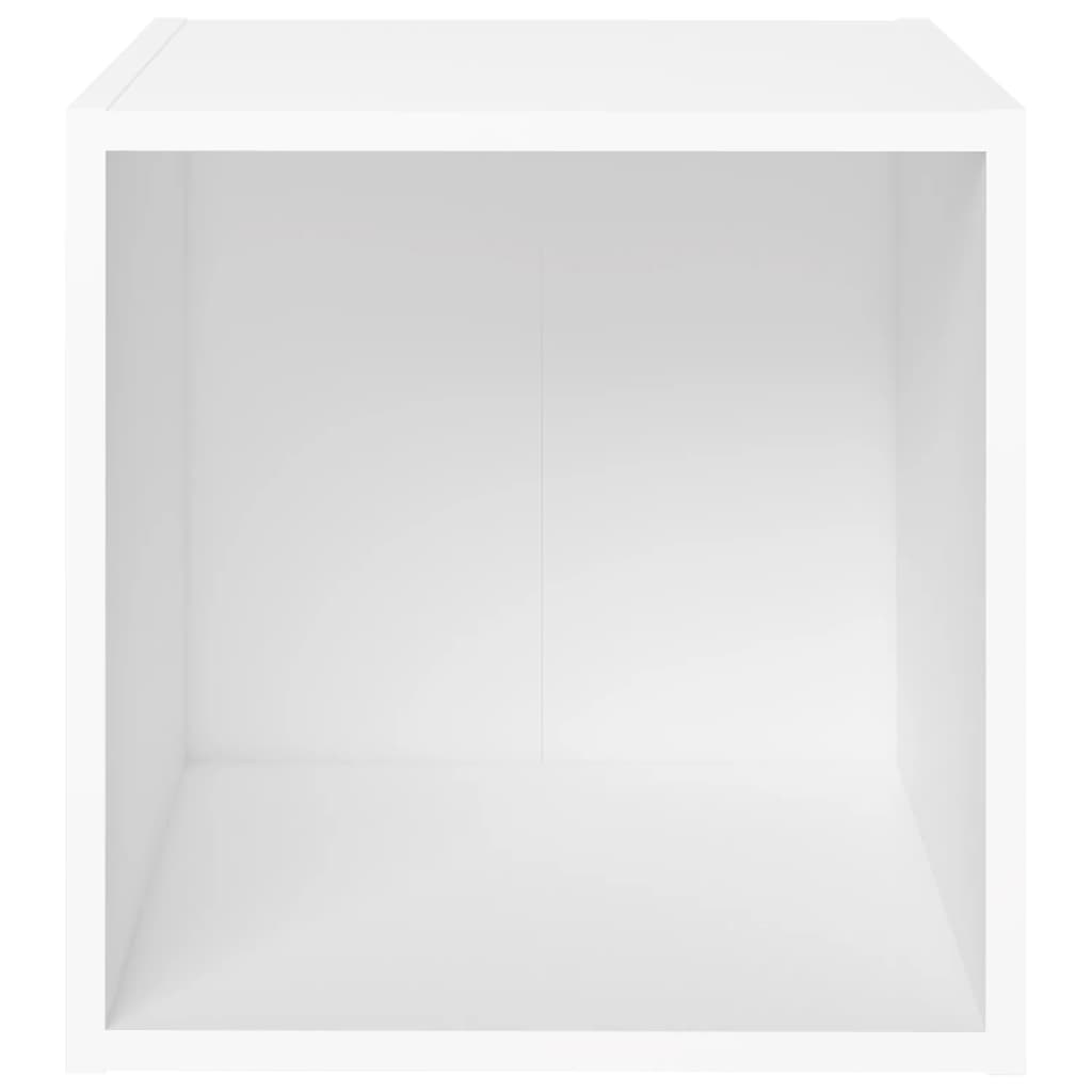 Meuble TV Blanc 37x35x37 cm Bois d’ingénierie - XIOS
