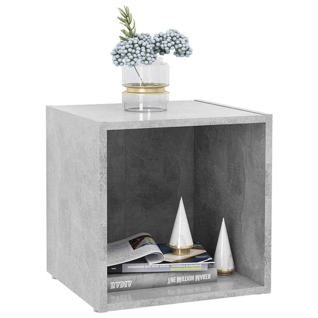Meubles TV 4 pcs gris béton 37x35x37 cm bois d’ingénierie - XIOS