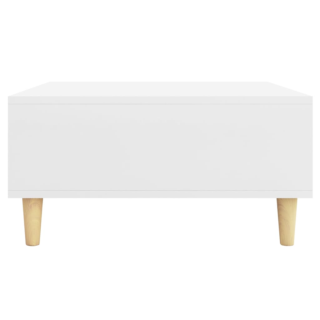 Table basse blanc 60x60x30 cm bois d'ingénierie - XIOS
