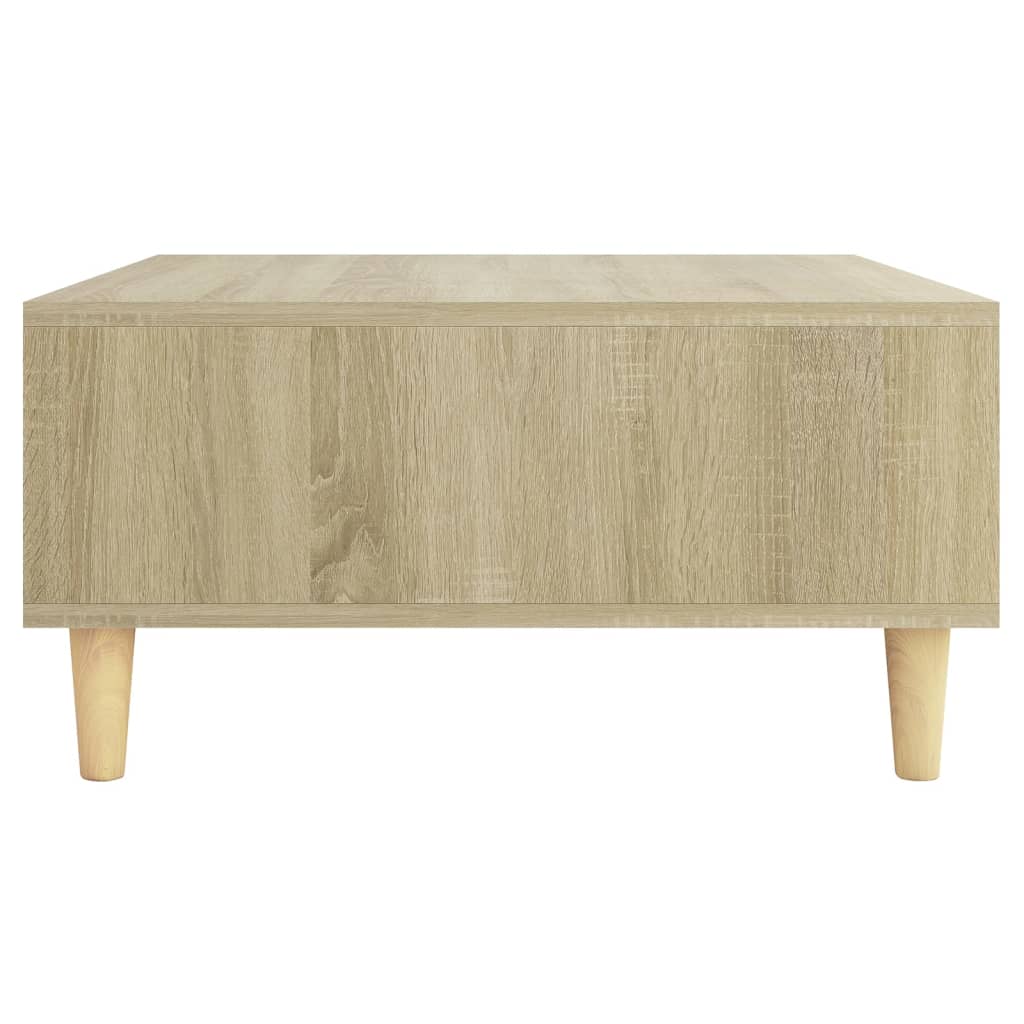 Table basse chêne sonoma 60x60x30 cm bois d'ingénierie - XIOS